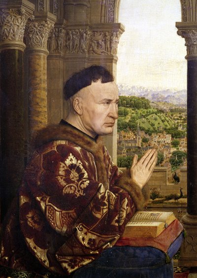 La Vierge de Chancelier Rolin (détail) - Jan van Eyck